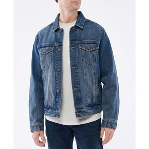 Lazer Mens Denim Short Trucker Jacket Size L